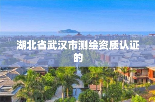 湖北省武漢市測(cè)繪資質(zhì)認(rèn)證的