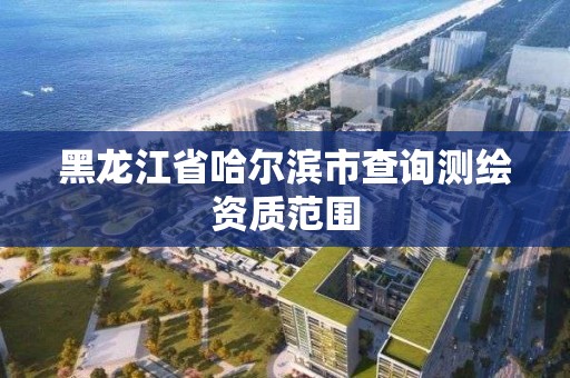 黑龍江省哈爾濱市查詢測繪資質范圍