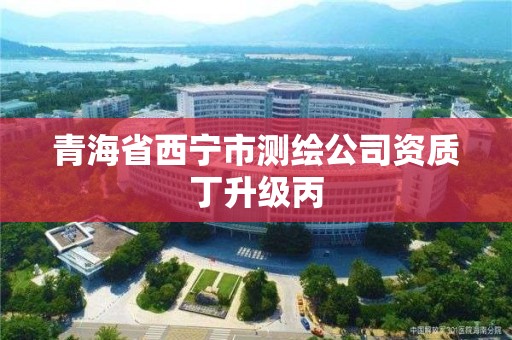 青海省西寧市測繪公司資質丁升級丙