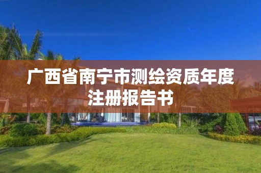 廣西省南寧市測(cè)繪資質(zhì)年度注冊(cè)報(bào)告書(shū)