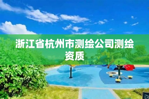 浙江省杭州市測(cè)繪公司測(cè)繪資質(zhì)