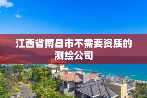 江西省南昌市不需要資質的測繪公司