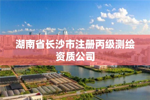 湖南省長沙市注冊丙級測繪資質公司