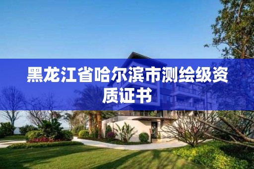 黑龍江省哈爾濱市測繪級資質(zhì)證書