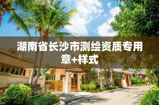 湖南省長沙市測繪資質專用章+樣式