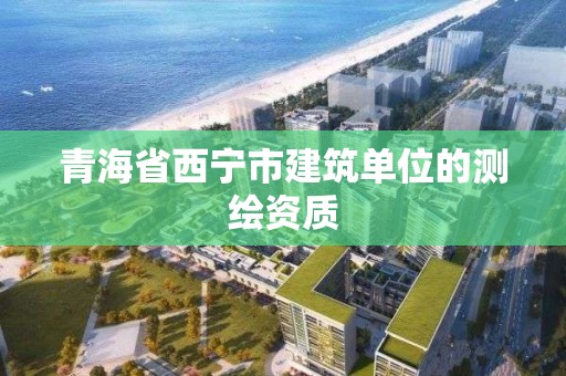 青海省西寧市建筑單位的測繪資質(zhì)