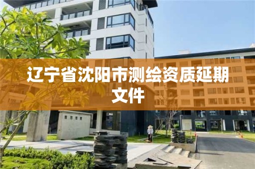 遼寧省沈陽市測繪資質延期文件