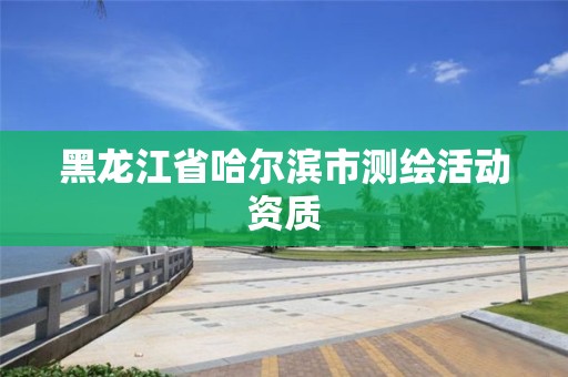 黑龍江省哈爾濱市測繪活動資質(zhì)