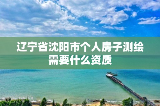 遼寧省沈陽市個人房子測繪需要什么資質