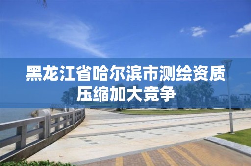 黑龍江省哈爾濱市測繪資質壓縮加大競爭