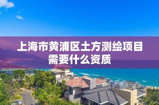 上海市黃浦區土方測繪項目需要什么資質