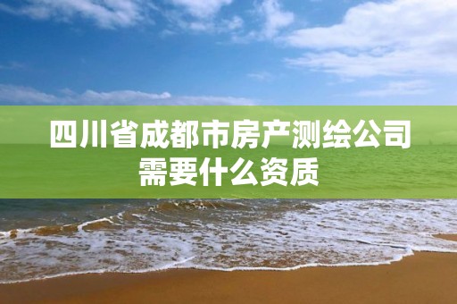 四川省成都市房產測繪公司需要什么資質