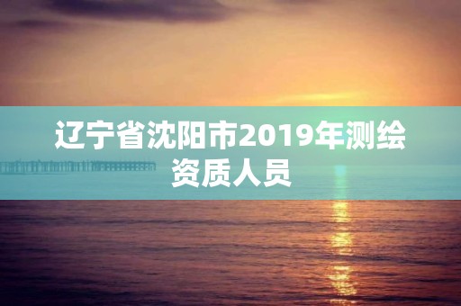 遼寧省沈陽(yáng)市2019年測(cè)繪資質(zhì)人員