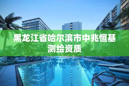 黑龍江省哈爾濱市中兆恒基測繪資質(zhì)