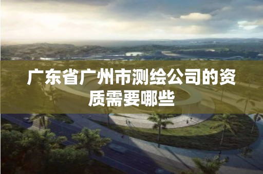 廣東省廣州市測繪公司的資質(zhì)需要哪些