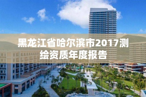 黑龍江省哈爾濱市2017測繪資質年度報告