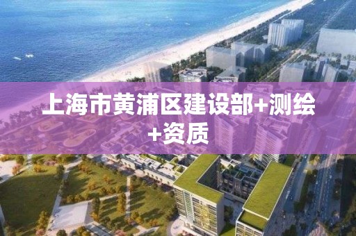 上海市黃浦區建設部+測繪+資質