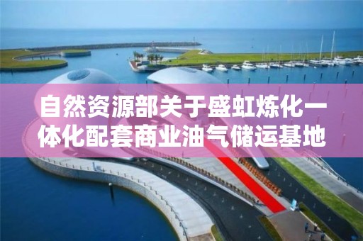 自然資源部關于盛虹煉化一體化配套商業油氣儲運基地項目海域使用論證報告的公示