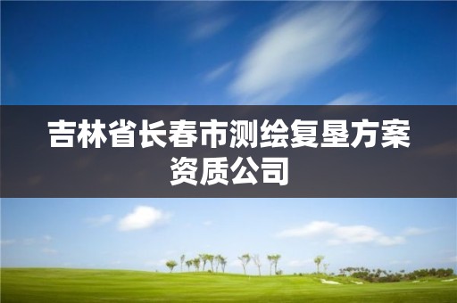 吉林省長(zhǎng)春市測(cè)繪復(fù)墾方案資質(zhì)公司