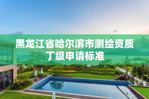 黑龍江省哈爾濱市測繪資質丁級申請標準