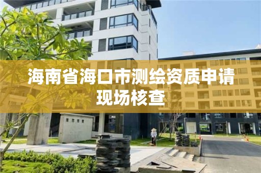 海南省海口市測繪資質申請現場核查