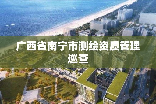 廣西省南寧市測繪資質管理巡查