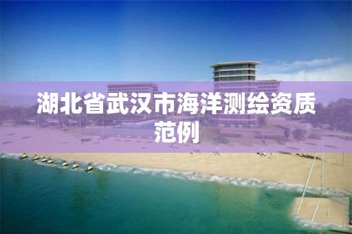 湖北省武漢市海洋測繪資質范例