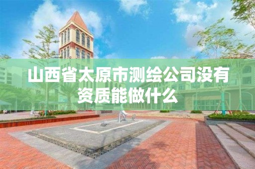 山西省太原市測繪公司沒有資質能做什么