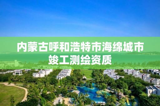 內蒙古呼和浩特市海綿城市竣工測繪資質