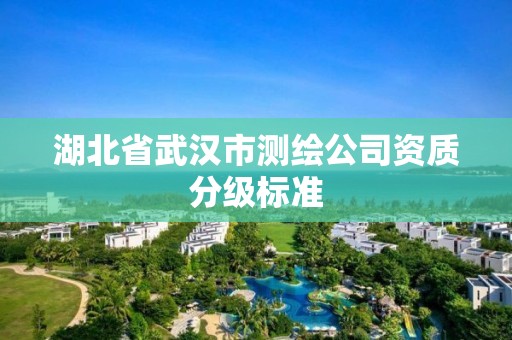 湖北省武漢市測(cè)繪公司資質(zhì)分級(jí)標(biāo)準(zhǔn)