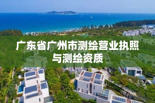 廣東省廣州市測繪營業執照與測繪資質