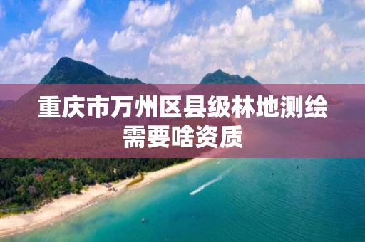 重慶市萬州區縣級林地測繪需要啥資質