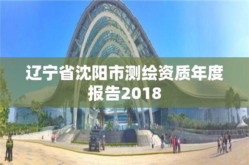 遼寧省沈陽市測繪資質年度報告2018