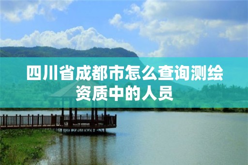 四川省成都市怎么查詢測繪資質中的人員