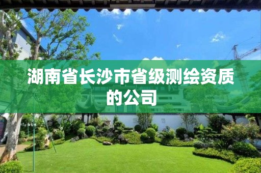 湖南省長沙市省級測繪資質的公司