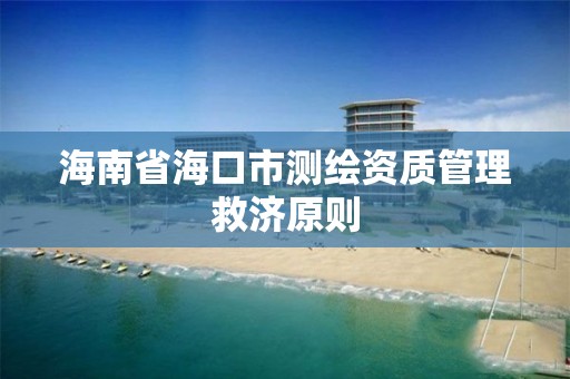 海南省海口市測繪資質管理救濟原則