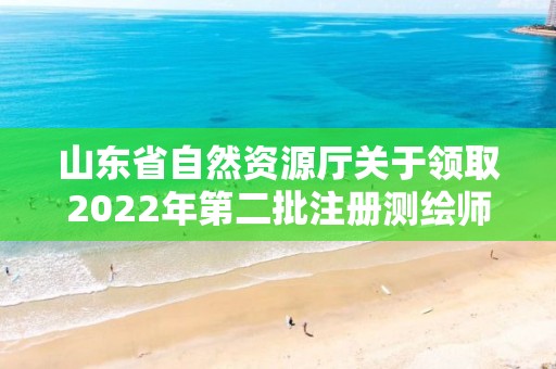 山東省自然資源廳關于領取2022年第二批注冊測繪師證章的通知