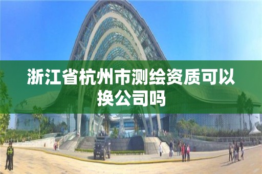 浙江省杭州市測繪資質可以換公司嗎