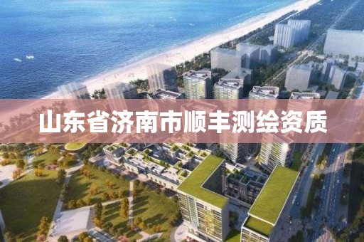 山東省濟南市順豐測繪資質