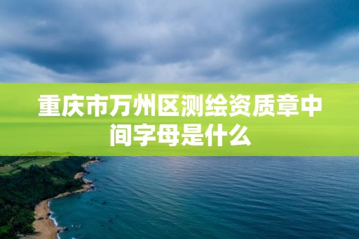 重慶市萬州區測繪資質章中間字母是什么