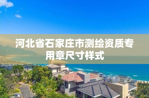 河北省石家莊市測繪資質專用章尺寸樣式