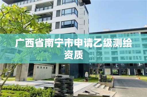 廣西省南寧市申請乙級測繪資質