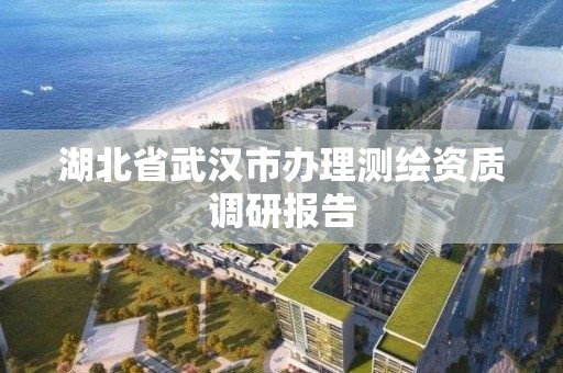 湖北省武漢市辦理測(cè)繪資質(zhì)調(diào)研報(bào)告