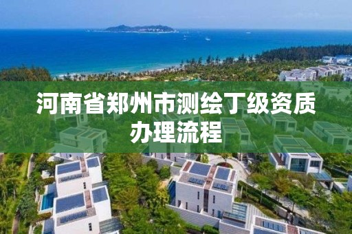 河南省鄭州市測繪丁級資質(zhì)辦理流程