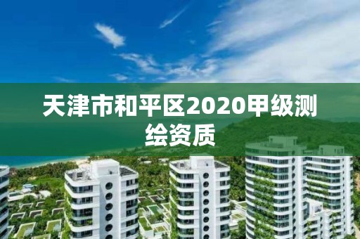 天津市和平區(qū)2020甲級測繪資質