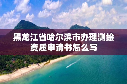 黑龍江省哈爾濱市辦理測繪資質(zhì)申請書怎么寫