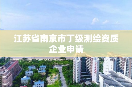 江蘇省南京市丁級測繪資質企業申請