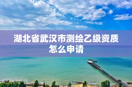 湖北省武漢市測繪乙級資質怎么申請