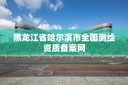 黑龍江省哈爾濱市全國測繪資質備案網