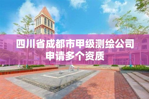 四川省成都市甲級(jí)測(cè)繪公司申請(qǐng)多個(gè)資質(zhì)